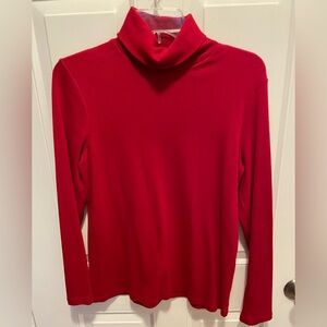NWOT WEEKENDS BY CHICO’S RED TURTLE NECK SWEATER SIZE 1 or MEDIUM ❤️